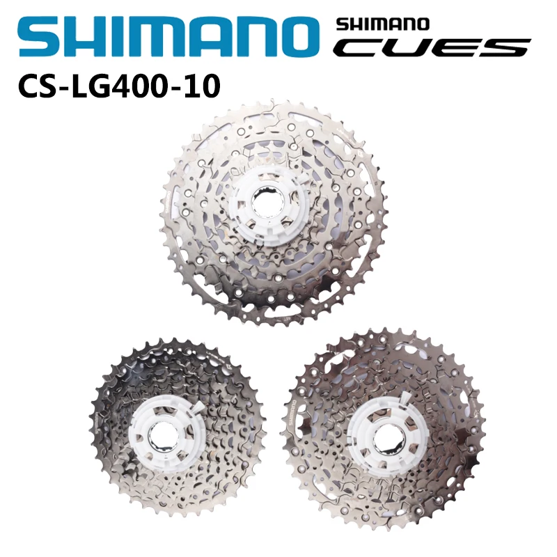 MTB 10s Cassette 11-39T/11-43T/11-48T SHIMANO CUES U6000 Series CS-LG400-10 For MTB Mountain Bike Compatible With LINKGLIDE System bicycle cassette bicycle sprocket gear bicycle parts bike sprocket