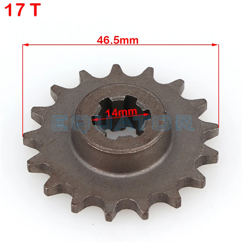 T8F 11T 14T 17T 20T Tooth Front Clutch Gear Box Pinion Sprocket for 47cc 49cc 2 Stroke ATV Quad Dirt Pocket Mini Motor Bike