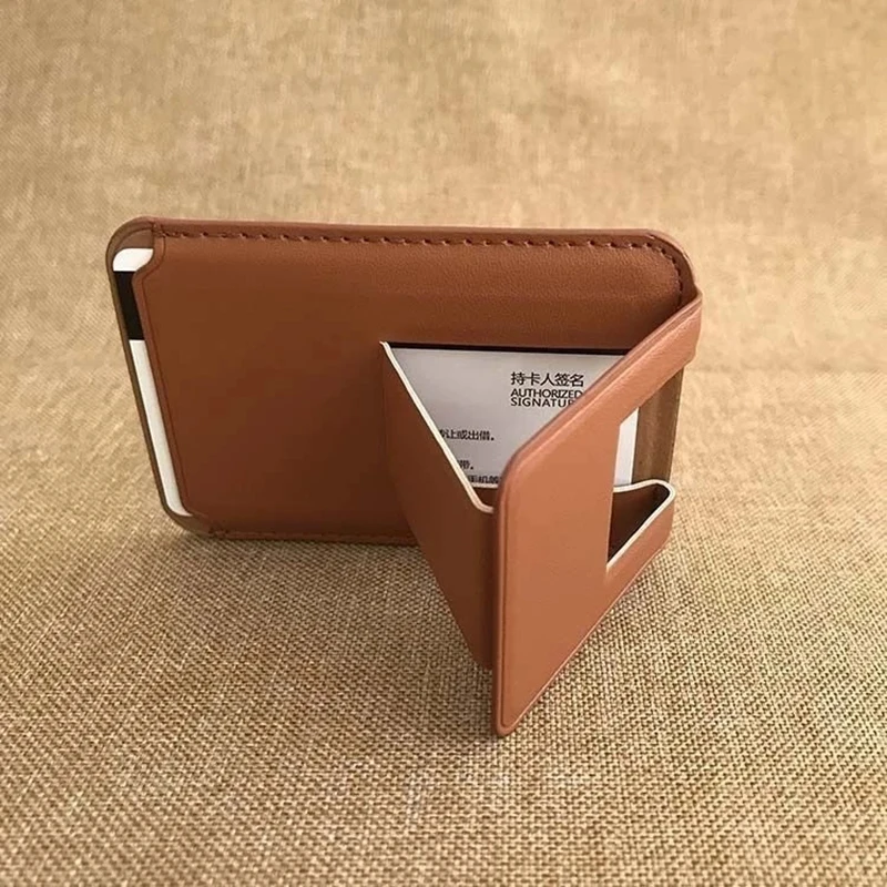 Magnetic Wallet with Stand Phone Card Holder Case For MagSafe