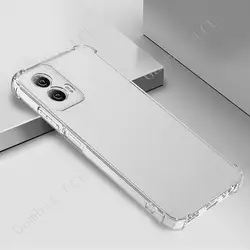 Shockproof Anti-Fall Silicone TPU Case for 6.6 Smartphones - Durable and Soft Back Cover (Clear)