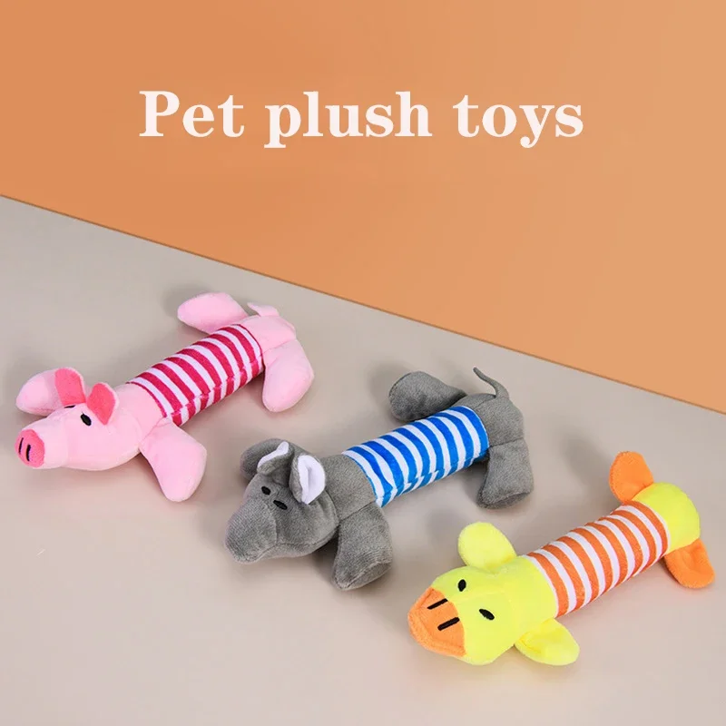 

Pet Dog Toy Squeak Plush Toy For Dogs Supplies Fit for All Puppy Pet Sound Toy Funny Durable Chew Molar Cute Toy Pets Supplies