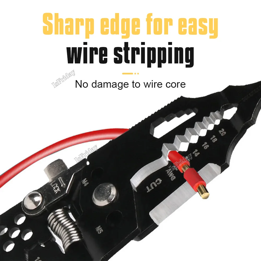 28 in 1 Multipurpose Wire Stripper Professional Tool Electrician Crimpe Pliers For Wire Stripping Cable Cutters Hand Tool