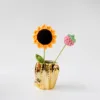 Golden Cactus Vase Desktop Decoration Vase Dry Flower Insertion Home Decoration 4