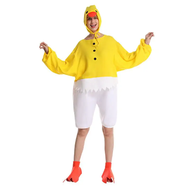 

Halloween Funny Chick Cosplay Costume Holiday Party Jumpsuit Adult Carnival Costume Ball Overclothes Stage Performance Clothes