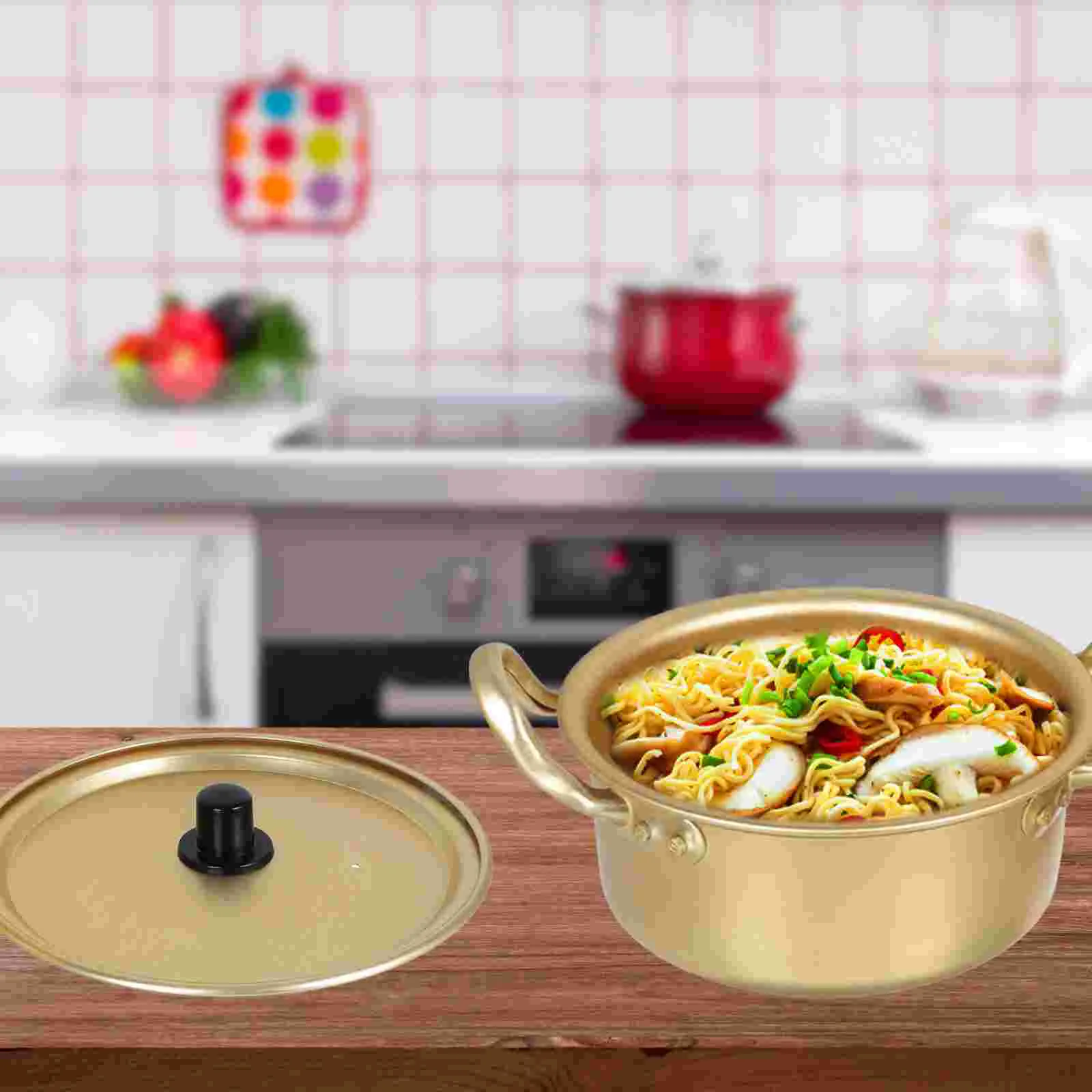 

Korean Ramen Pot Kitchen Cookware Pots for Cooking Cookers Small Electric Griddle Aluminum Noodle Milk