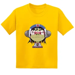 Kids' Summer Cotton T - Shirt - Gorillaz Graphic Print Casual Wear - 100 (8)
