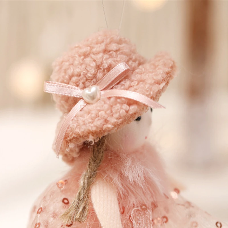 Angel Ski Dolls Hanging Pendant Christmas Home Decor Xmas Tree Ornaments