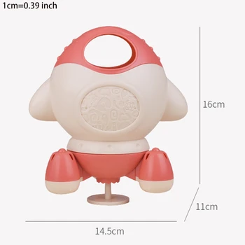 2022 Baby Bath Toys Fun Bath Play Toy Rocket Swimming Pool Educational Rotating Bathtub Toy Gift Boy And Girl Baby Bite Free 4