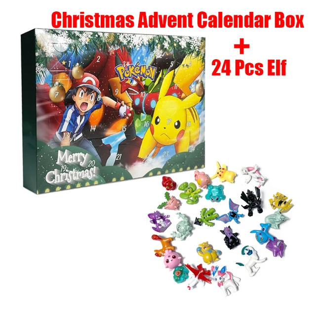 Boîte de calendrier de l'avent Pokémon pour enfants, 2 styles, 2024, Eevee,  Pikachu Anime Action Figure, Merry Christmas, Original Toy, peuvBoy Gift -  AliExpress