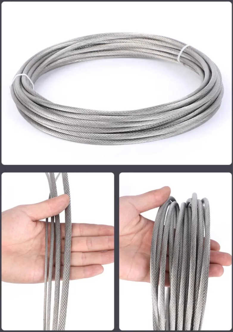 Fune Per Verricello In Acciaio Inossidabile 4mmx12m - 2000LBS, Zincata Per Uso Pesante - Foto 11