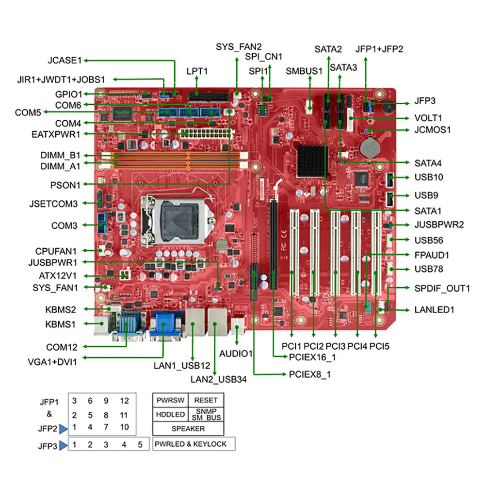 Industrial Motherboard For ADVANTECH AIMB-701 Rev.A1 AIMB-701G2 AIMB-701G2-00A1E Dual Network Port 7 Industrial Motherboard For ADVANTECH AIMB-701 Rev.A1 AIMB-701G2 AIMB-701G2-00A1E Dual Network Port - Image 5