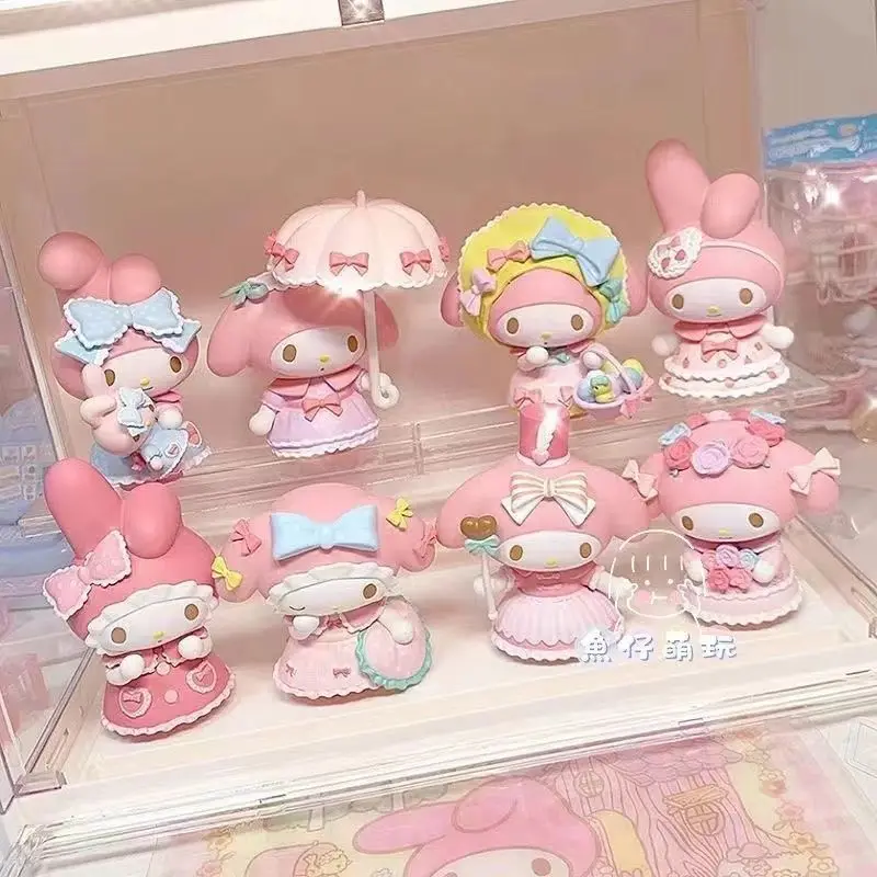 

Знаменитая марка, модель Sanrio глухая коробка, милая мелодия, ручная работа, кукла, чай, фотография, украшение для автомобиля, праздник