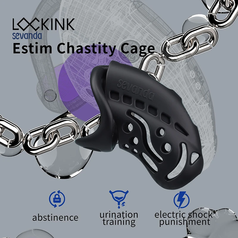 2.0 Intelligence Chastity Cage Men SM Conditioning Abstinence Plastic Penis Lock with Urethral Blockage Remote Control