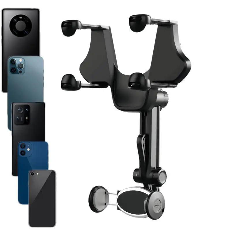 

Car Rearview Mirror Phone Holder Hanging Clip Bracket Cell Phone Mount GPS Navigation Stands Interior Accessories for automobile