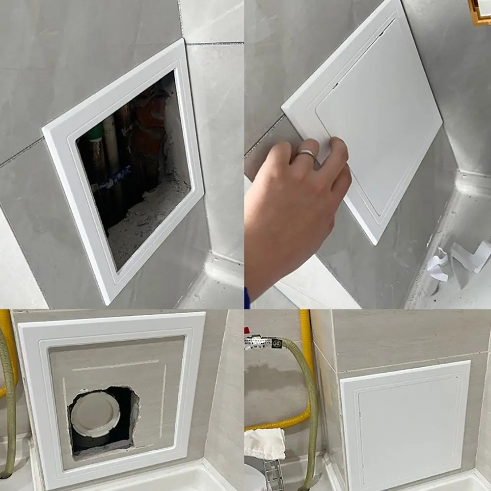 Self-adhesive Access Panel Door Plastic Opening Flap Cover Plate Removable ABS Access Hatch Cover Doors Wall Ceiling access panel