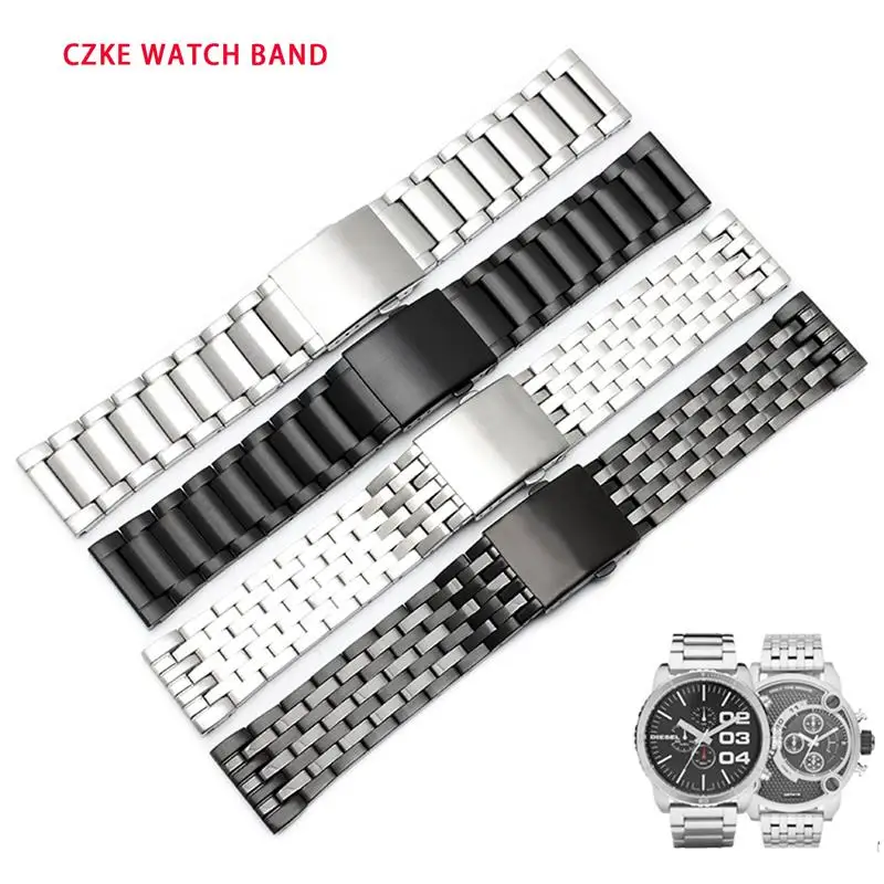 SCHIK For Diesel DZ4316 DZ7395 DZ7305 DZ7330 4358 Watch 24mm 26mm 28mm 30mm Duty Stainless Steel Strap For Men Watchband