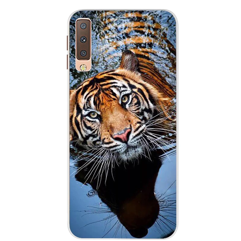 Cases For Samsung Galaxy A7 2018 Cover Silicon Color Phone Case Cover For Samsung A7 2018 A750 A750F 6.0 Inch protective shell