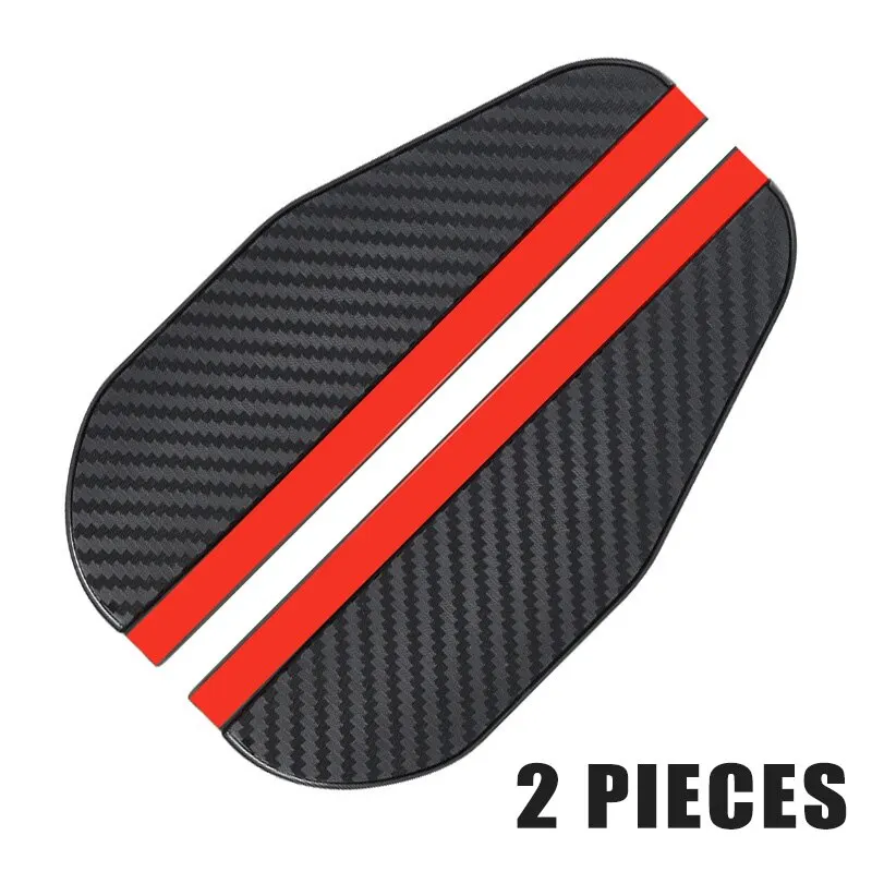 Rearview Mirror 2PCS Car Rain Eyebrow Carbon Fiber Pattern Universal Rain Shield Reversing Mirror