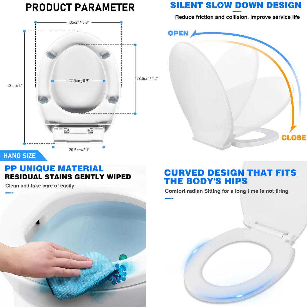 Toilet Seat Slow Close Adjustable Hinges For Bathroom Fixture, toilet seat accessories,toilet hinge replacement