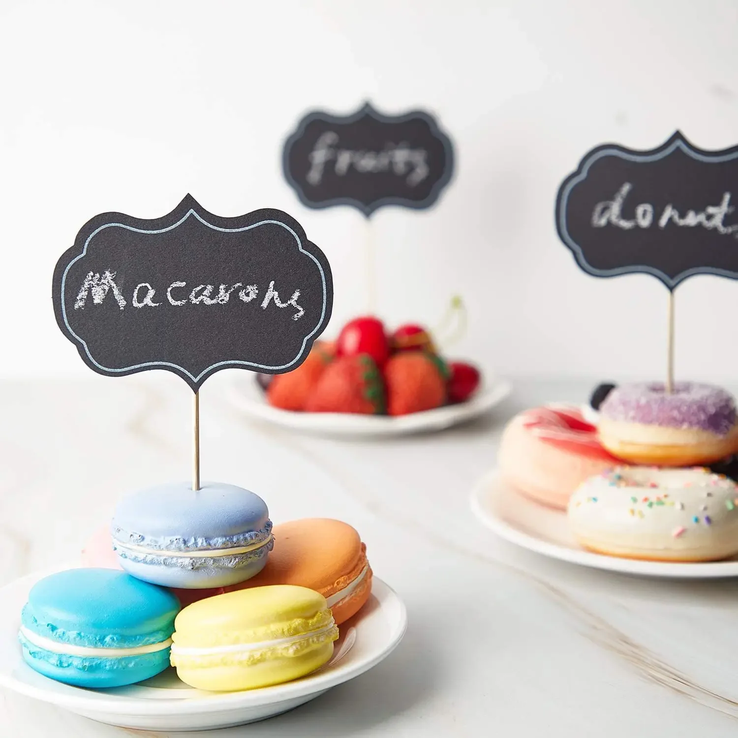 Mini Paper Party Decorations 24pc Mini Blackboard Paperboard Message Slate Business Card Holder Memo Label Brand Number Table Price For Party Decor Supplies mini chalkboards mini paper party decorations