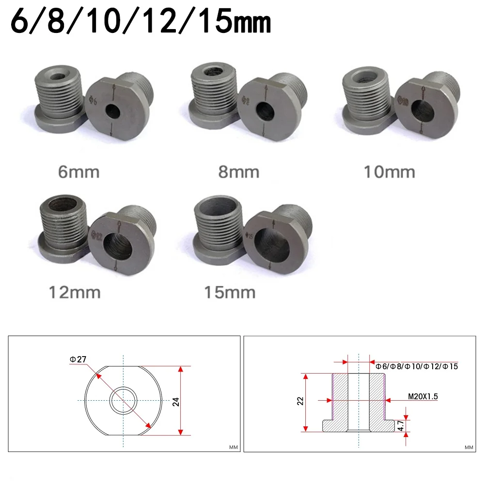 18mm wrench Doweling Jig Drill Bushing Metal Drill Sleeve 6-15mm 3-in-1 Hole Punch Drill Sleeve Drilling Bit Accessories car dent removal tool