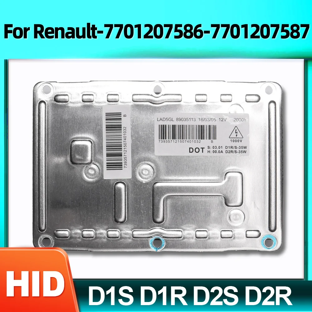 

D1S D1R D2S D2R Car Xenon HID Headlight Bulbs Ballast Unit Controller Module OEM 89035113 For Renault-7701207586-7701207587