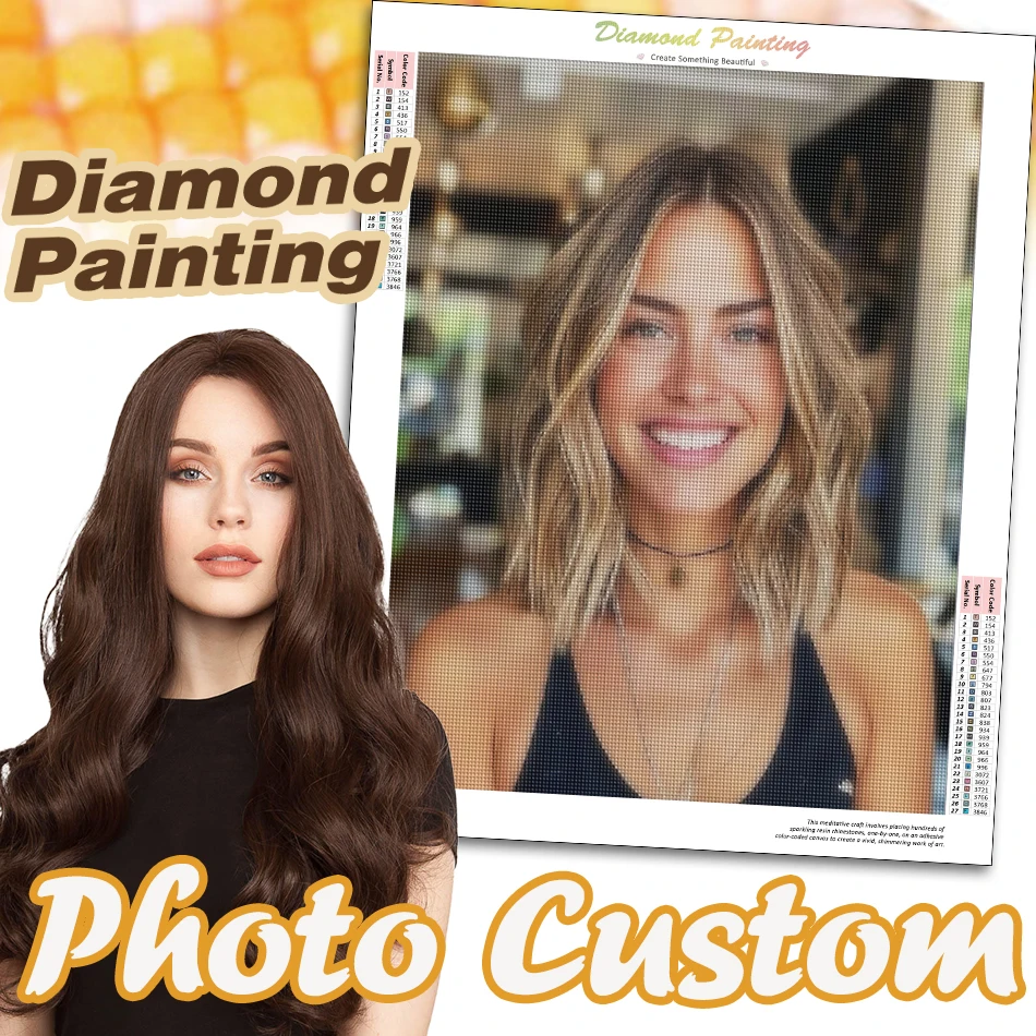 とと SDOYUNO Photo Custom Diamond Painting Full Square Round