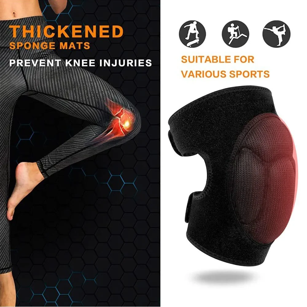 1pair 15 MM Thick Work Knee Pad For Men&Women&child Anti-Slip Collision Avoidance with Thick EVA Foam For Gardening knee pad