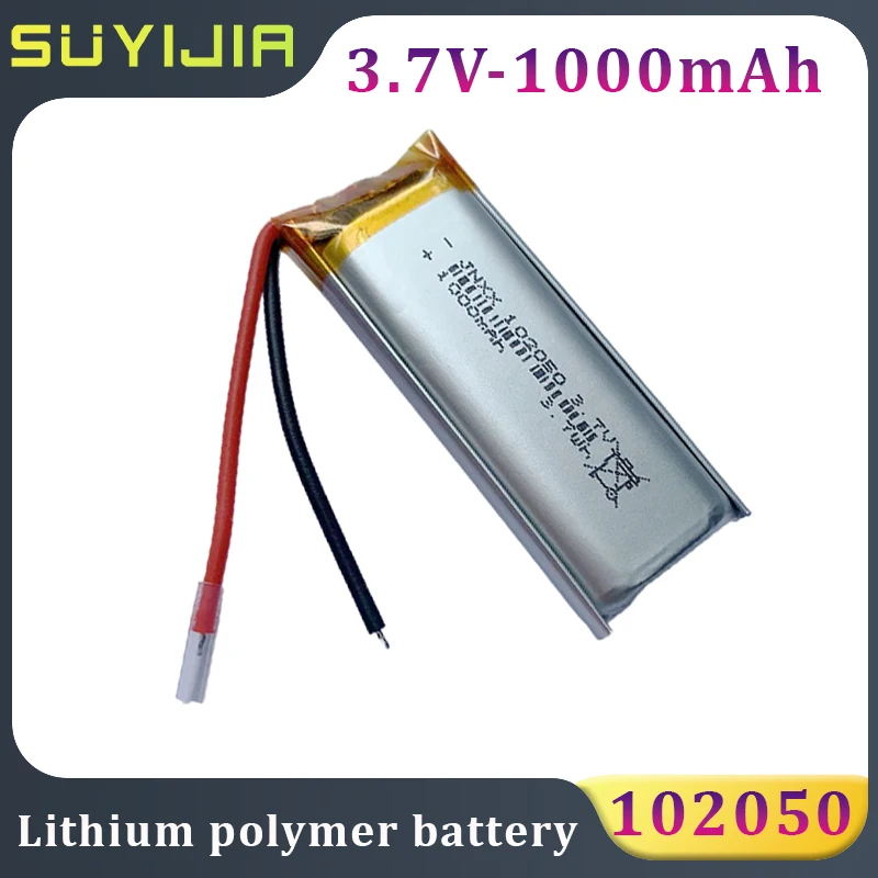 

102050 Rechargeable 10Ah 3.7V Polymer Lithium Battery Fingerprint Lock Positioner Electronic Digital Products Beauty Instrument