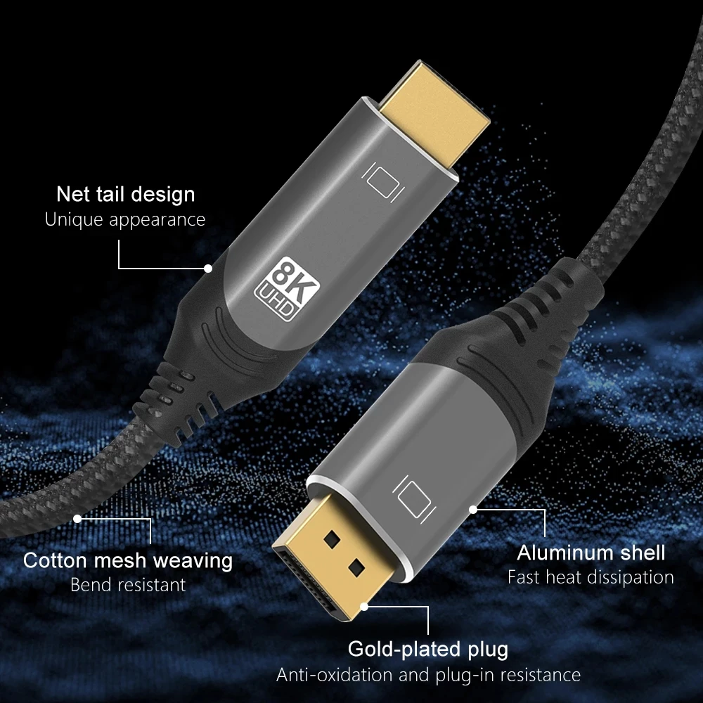 HDMI to USB C Cable, 4K@30Hz USB C to HDMI 4K Cable, Aluminum