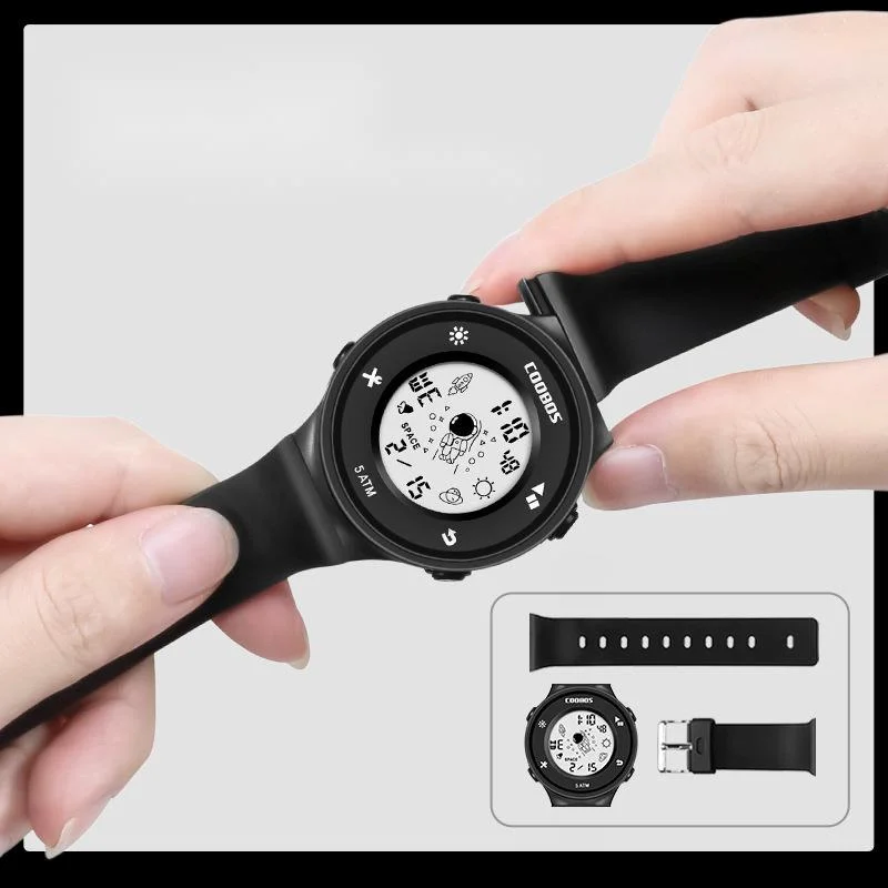 Heißer Verkauf Coole Uhr Männliche Und Weibliche Studenten Sport Wasserdicht Wecker Multi-funktionale Elektronische Uhr Glow-in-the-dark Uhr_voghion.com
