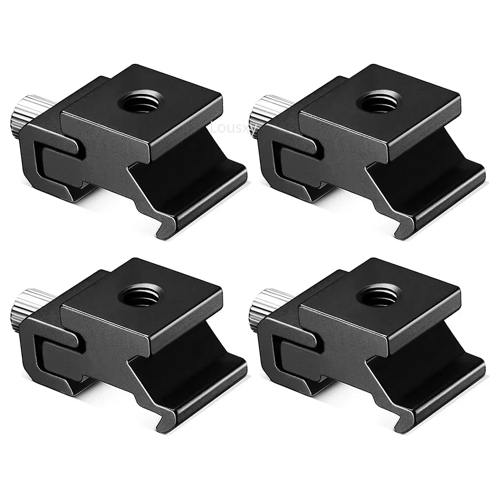 Camera Flash Adapter Metal Cold Shoe With 1/4"-20 Tripod Screw Thread For Nikon Canon