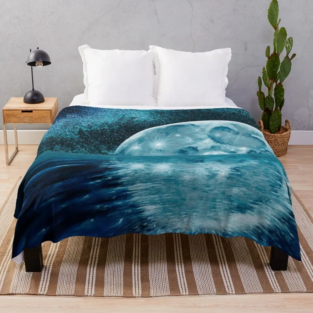 

Lunar Mirror Throw Blanket heavy to sleep Sofas Winter beds Blankets