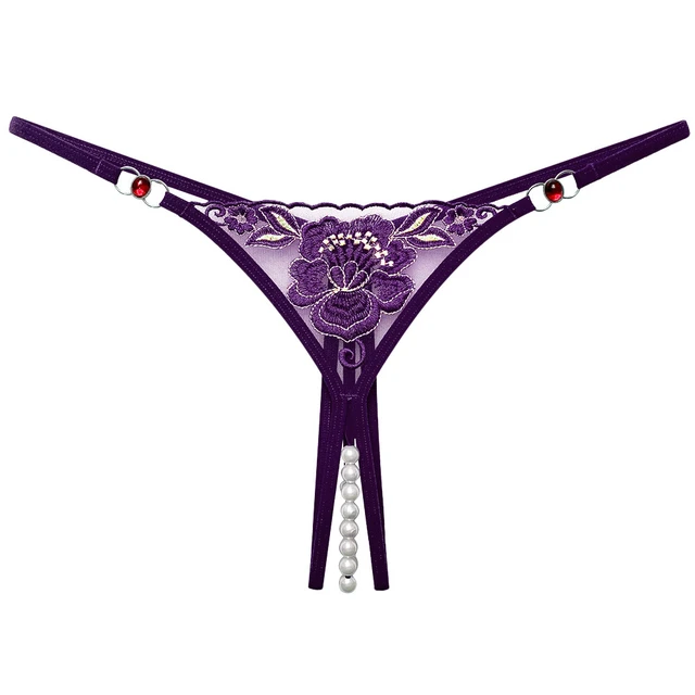 Sexy Lingerie Women's Panties Open Crotch Thongs Women G String