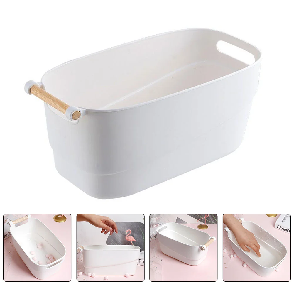 

Hand Soaking Bowl Travel Valet Tray Nail Salon Tool Portable Bath Manicure Care Color Removing Nails Container Tub