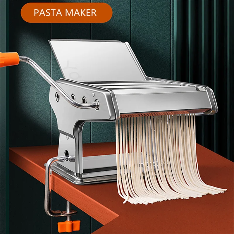 Manual Noodle Machine Stainless Steel Household Noodle Press Pasta Making Machine