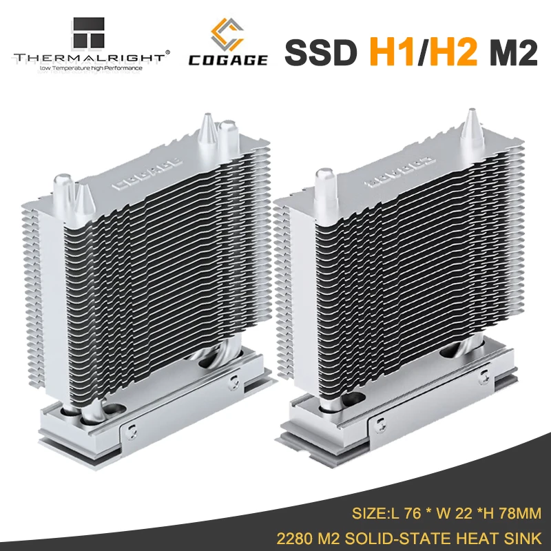 Dissipatore Di Calore Per SSD M.2 2280 – Radiatore In Alluminio Nero – Raffreddamento Per NVMe