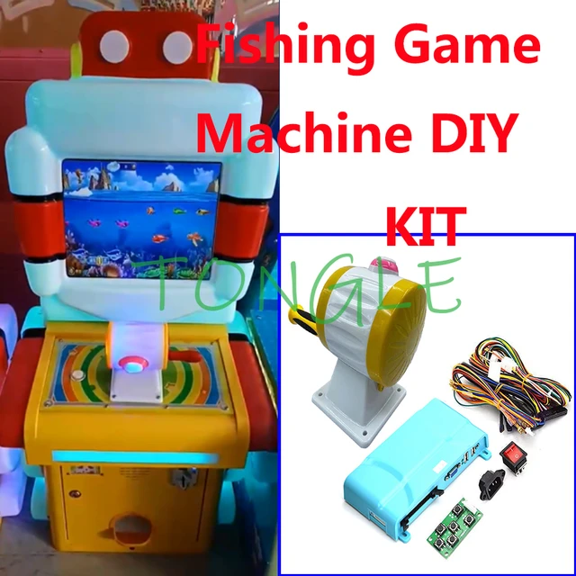 2 Players Arcade Fishing Simulator Game Machine Parts Kit With Fishing  Joystick Catcher Button and Motherboard With Wires Cable - AliExpress