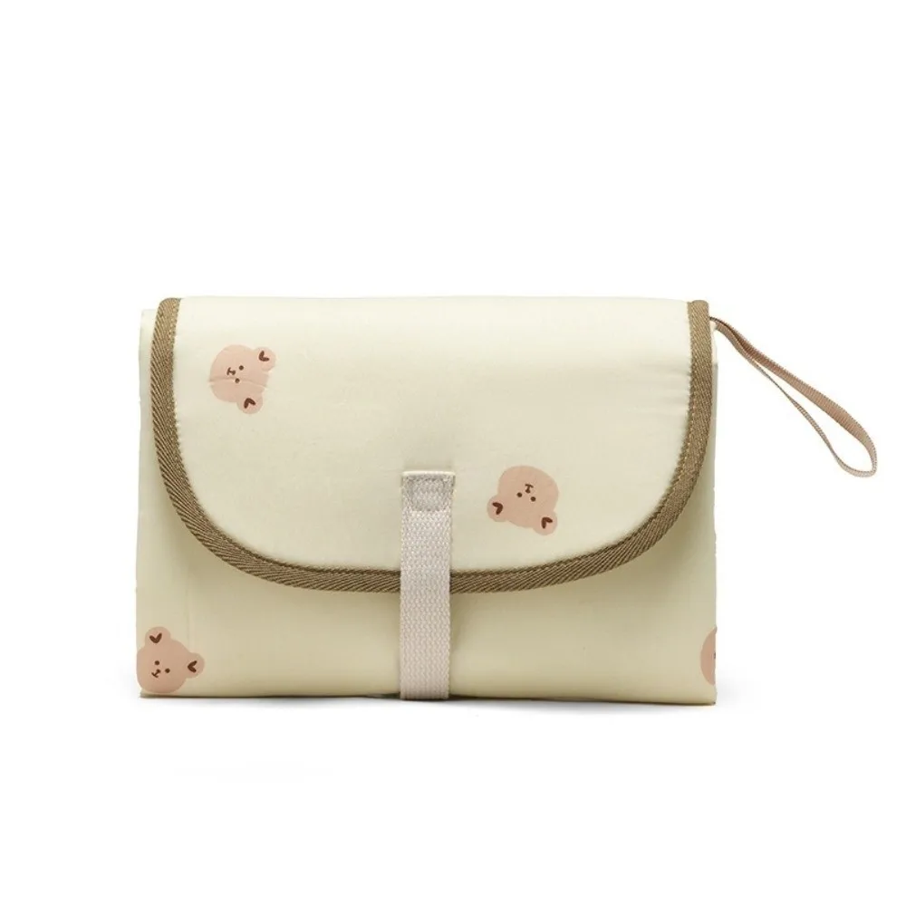 Foldable Diaper Changing Pad Bear Detachable Baby Infant Diaper Urine Mat Comfortable Easy To Clean Bedding Changing Cover Pad