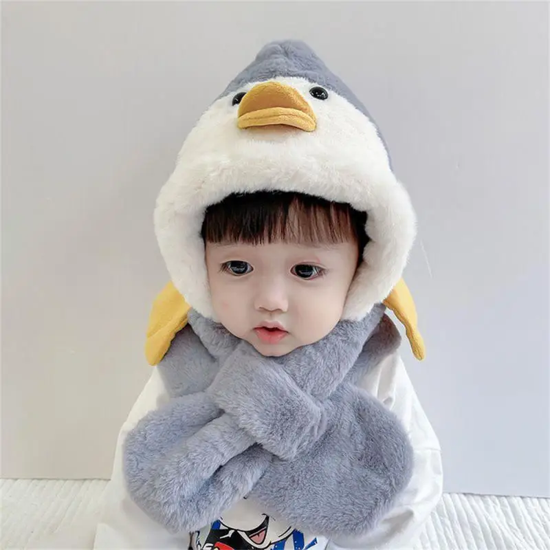 1/2/3SETS Hat Durable And Practical Comfortable And Skin-friendly Fluffy Lovely Winter Essentials Ear Protection Hat Cute Design