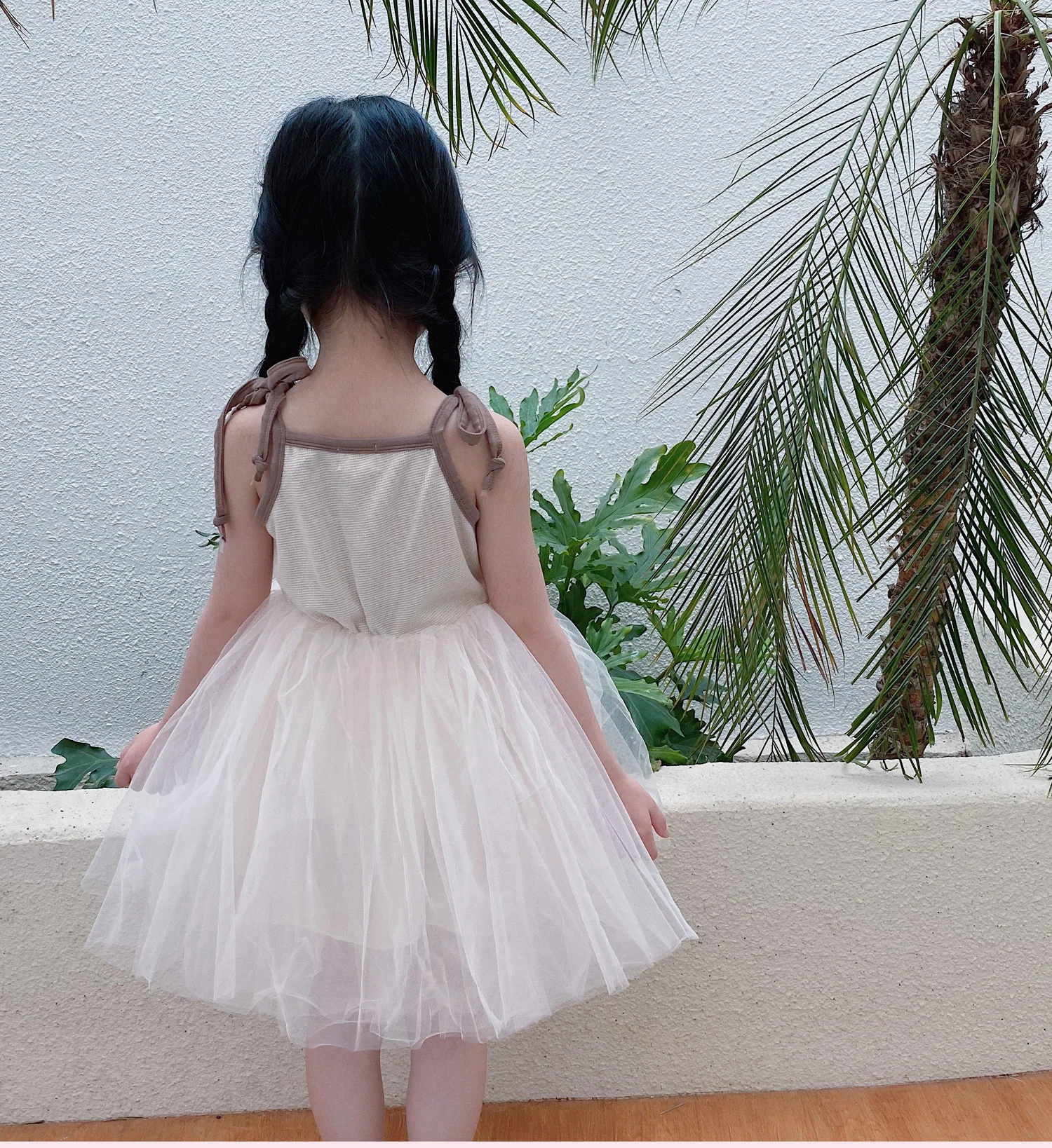 Little Girls Strap Summer Outfits Dresses Multiple Layers Soft Tulle