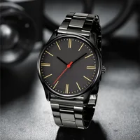 2024 Mens Fashion Minimalist Watches Men Business Casual Quartz Watch Simple Male Stainless Steel Mesh Band Clock Reloj Hombre 1