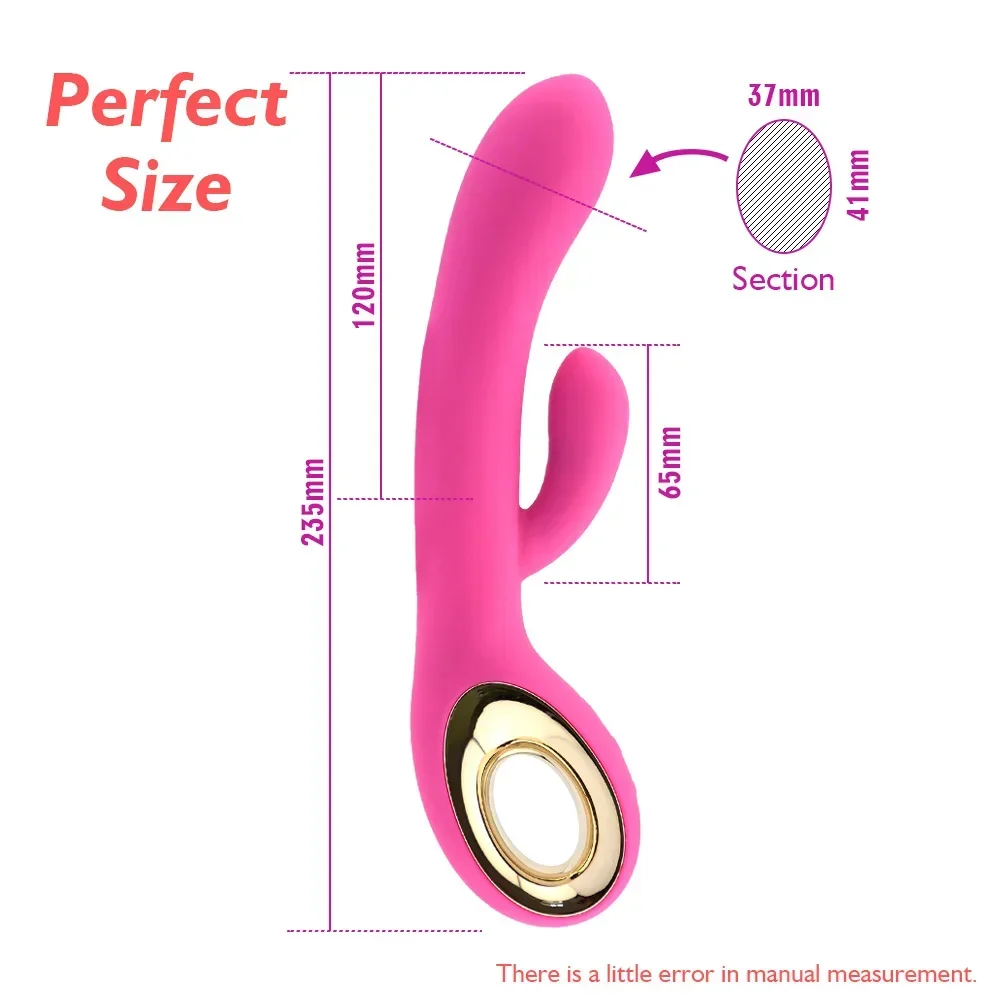 Vibrator Female Dildos Wand Orgasm Clitoris Stimulator 10 Modes G Spot Vagina Massager Rechargeable Adult Sex Toys for Woman