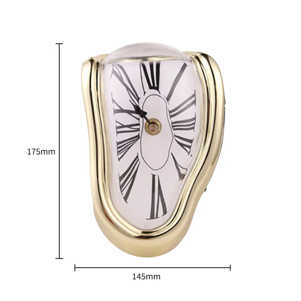 Creative Vintage Melting Table Clock for Home Decor