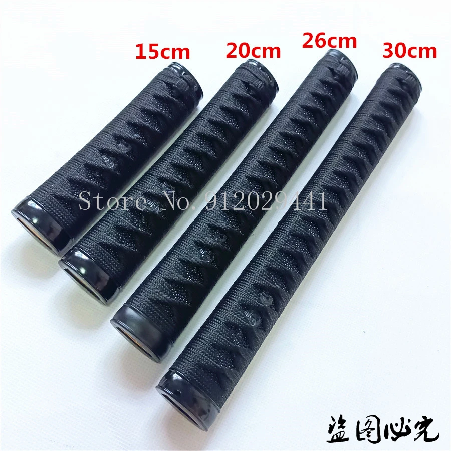 

Black A Set 15cm 20cm 26cm 30com Handle Tsuka For Japanese katana Wakizashi Sword Tsuka Fuchi Kashira