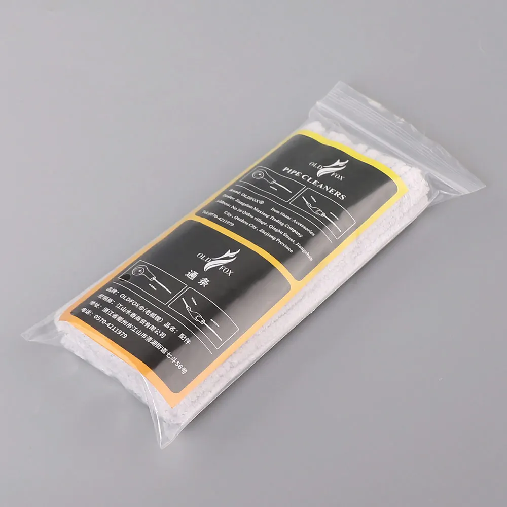 50/100pcs Cotton Smoking Pipe Cleaner Smoke Tobacco Pipe Cleaning Tool White Cigarette Holder Accessory Pipe mouth clean tool 4