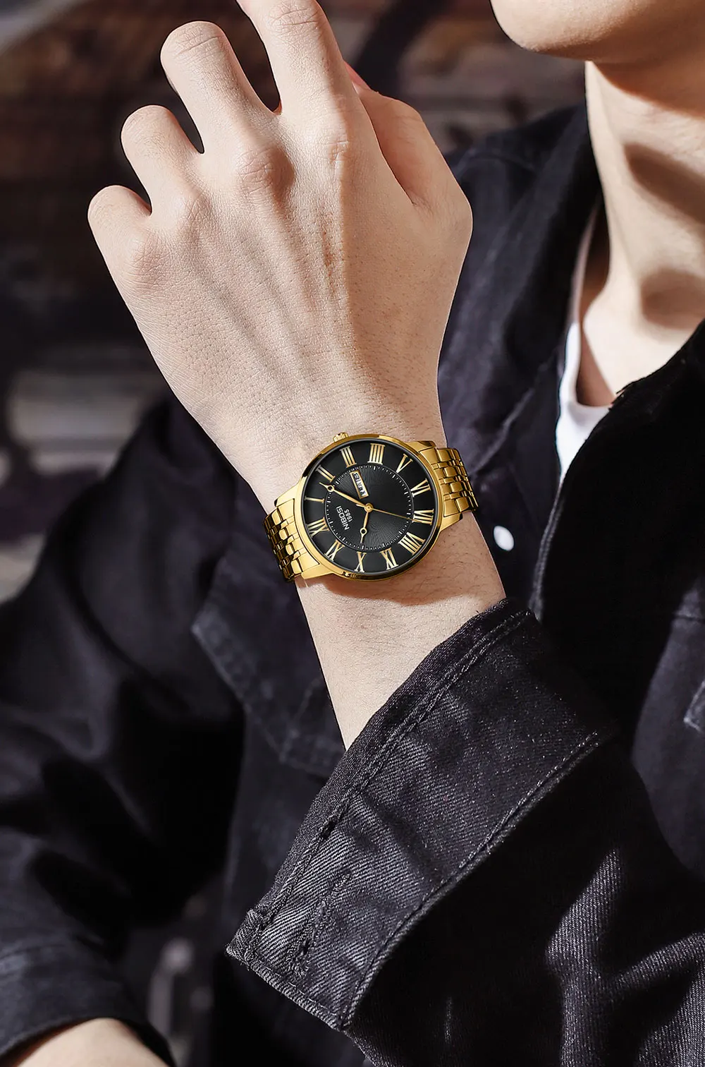 NIBOSI Relogio Masculino New Watches For Men Waterproof Sport Quartz Chronograph Top Luxury Brand Watches Men Clock Reloj Hombre