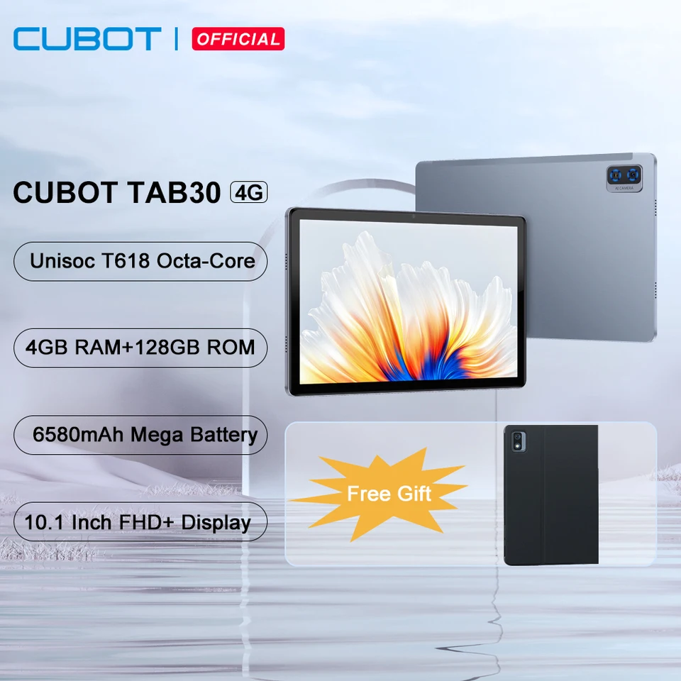 Cubot TAB 30, Android Tablet PC, Octa-core, 4GB RAM+128GB ROM 
