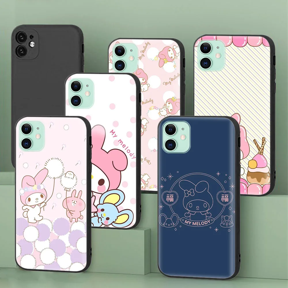 Custodia Protettiva Nera Per Samsung Galaxy S22 Ultra S23 Quantum 2 Lite 10 Note 20 Plus My Melody