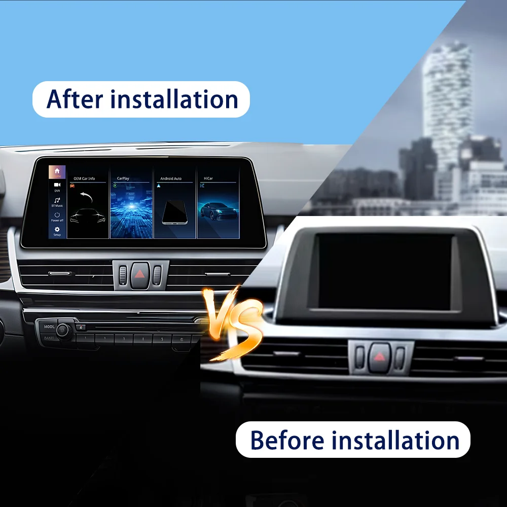 Para BMW Serie 2 F45 F46 NBT EVO NUEVO Reproductor Multimedia Inalámbrico Carplay para Auto, Pantalla Táctil de Video, Monitor Android Auto, Sistema Linux 2
